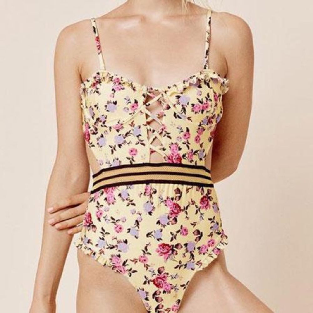 For Love and Lemons Paulina Laced One Piece
